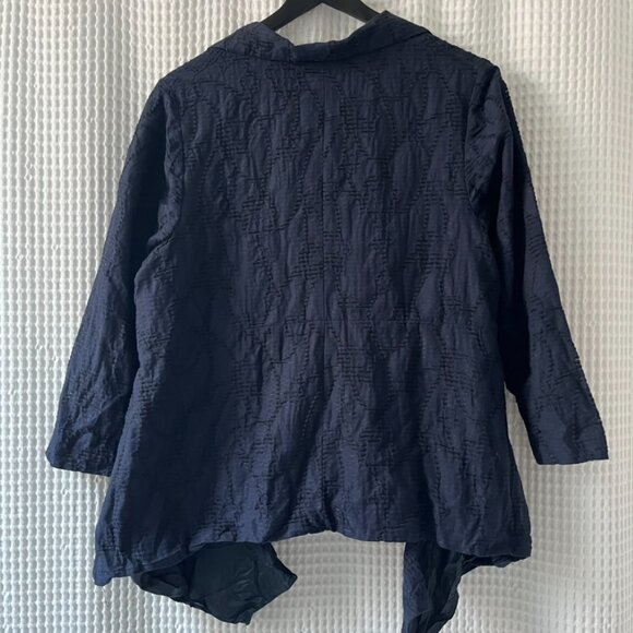 Roberiparra textured navy jacket with pockets Project Runway runner-up - Picture 4 of 4